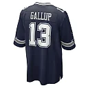 Zennovawear Men's Dallas Cowboys Michael Gallup Navy Game Jersey