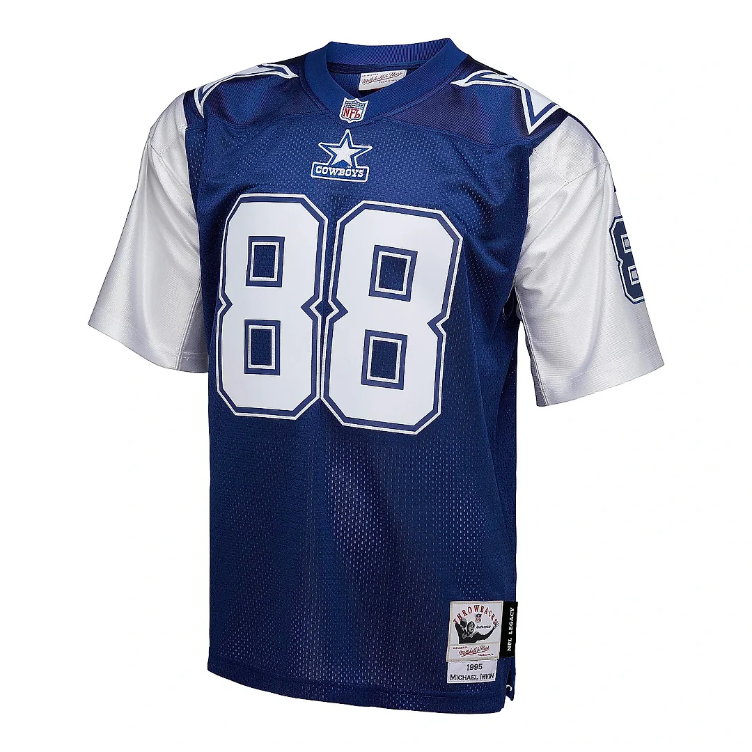 Zennovawear Men's Dallas Cowboys Michael Irvin Mitchell & Ness Navy Legacy Jersey