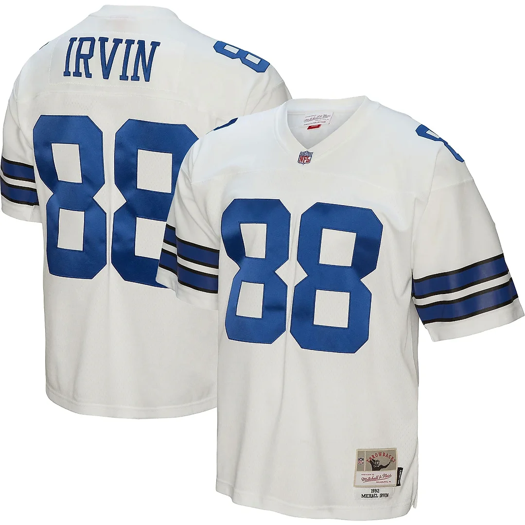 Zennovawear Men's Dallas Cowboys Michael Irvin Mitchell & Ness White Legacy Jersey