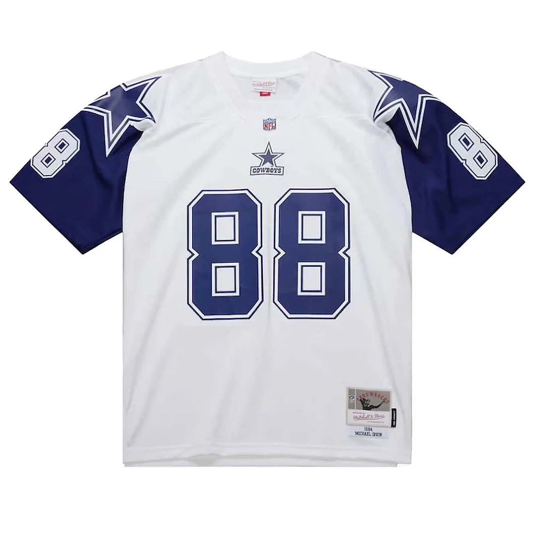 Zennovawear Men's Dallas Cowboys Michael Irvin Mitchell & Ness White 1994 Alternate Legacy Jersey