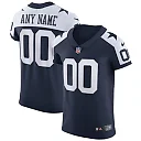 Zennovawear Men's Dallas Cowboys Navy Alternate Vapor Elite Custom Jersey
