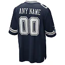 Zennovawear Men's Dallas Cowboys Navy Custom Game Jersey