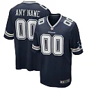 Zennovawear Men's Dallas Cowboys Navy Custom Game Jersey