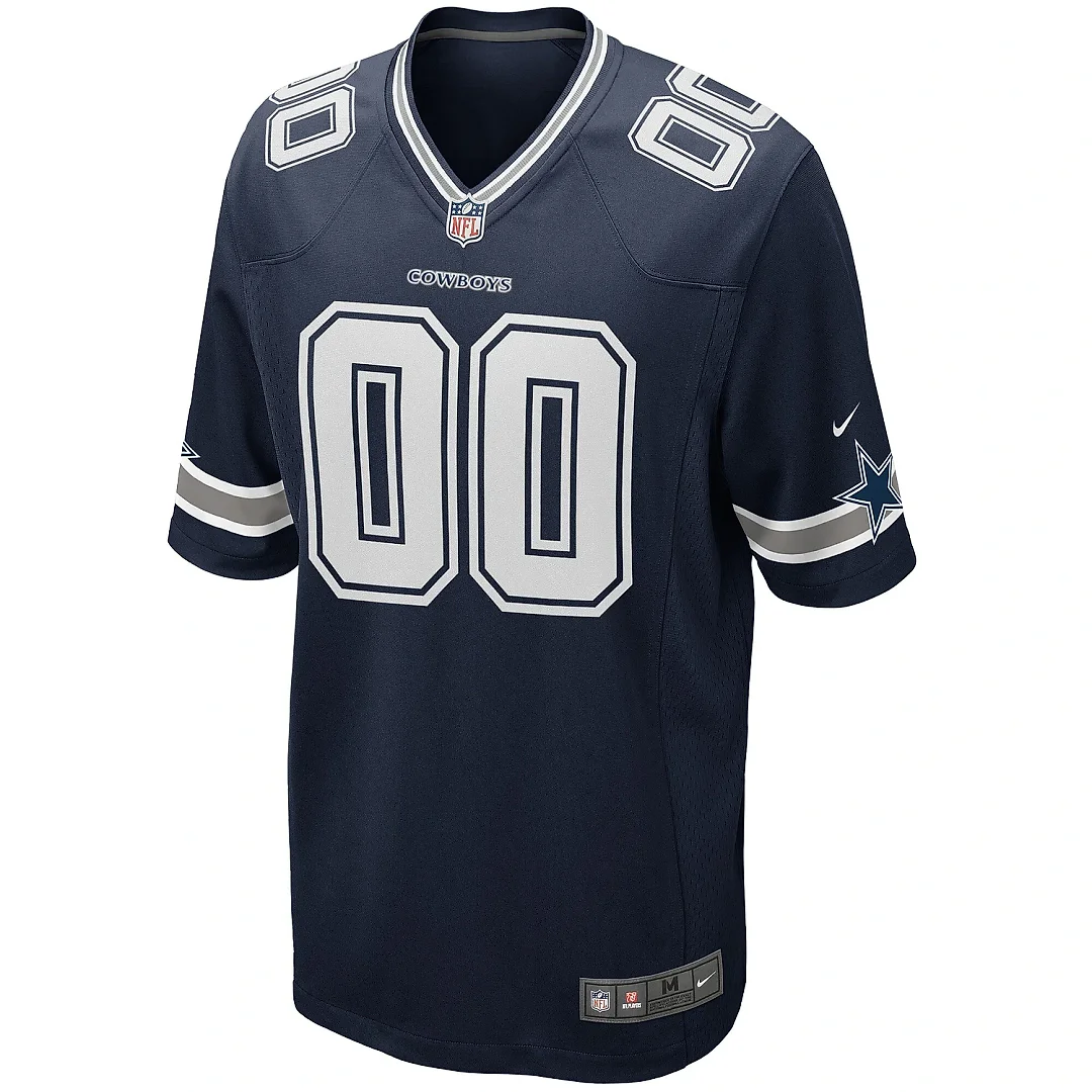 Zennovawear Men's Dallas Cowboys Navy Custom Game Jersey