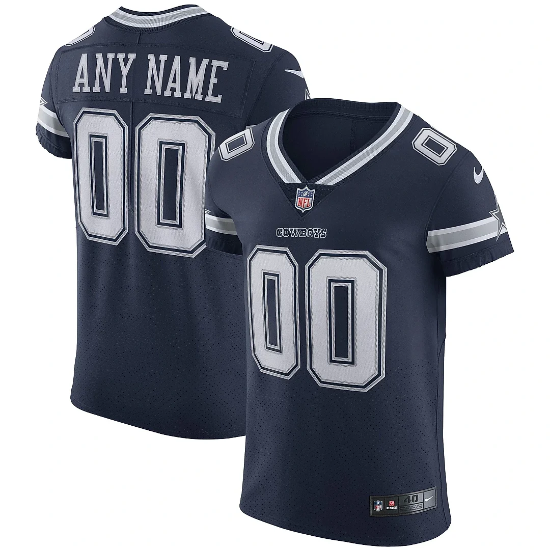 Zennovawear Men's Dallas Cowboys Navy Vapor Elite Custom Jersey
