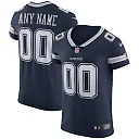 Zennovawear Men's Dallas Cowboys Navy Vapor Elite Custom Jersey