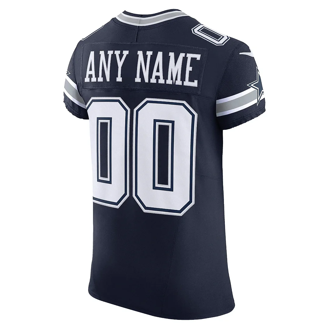Zennovawear Men's Dallas Cowboys Navy Vapor F.U.S.E. Elite Custom Jersey