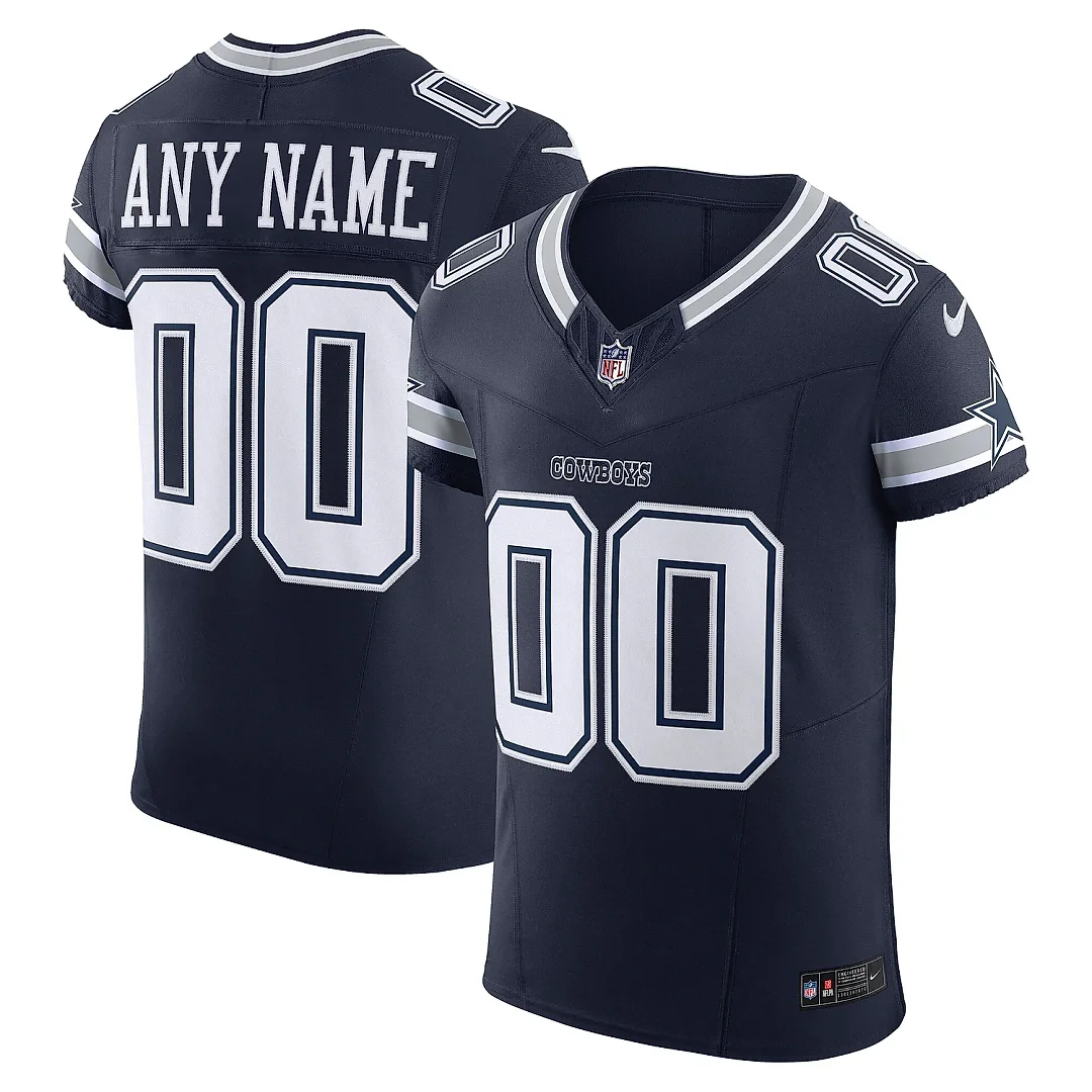 Zennovawear Men's Dallas Cowboys Navy Vapor F.U.S.E. Elite Custom Jersey