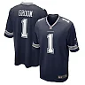 Zennovawear Men's Dallas Cowboys Number 1 Groom Navy Game Jersey