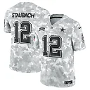 Zennovawear Men's Dallas Cowboys Roger Staubach Arctic Camo 2024 Salute to Service Retired Player Limited Jersey