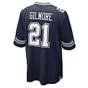 Zennovawear Men's Dallas Cowboys Stephon Gilmore Navy Game Jersey