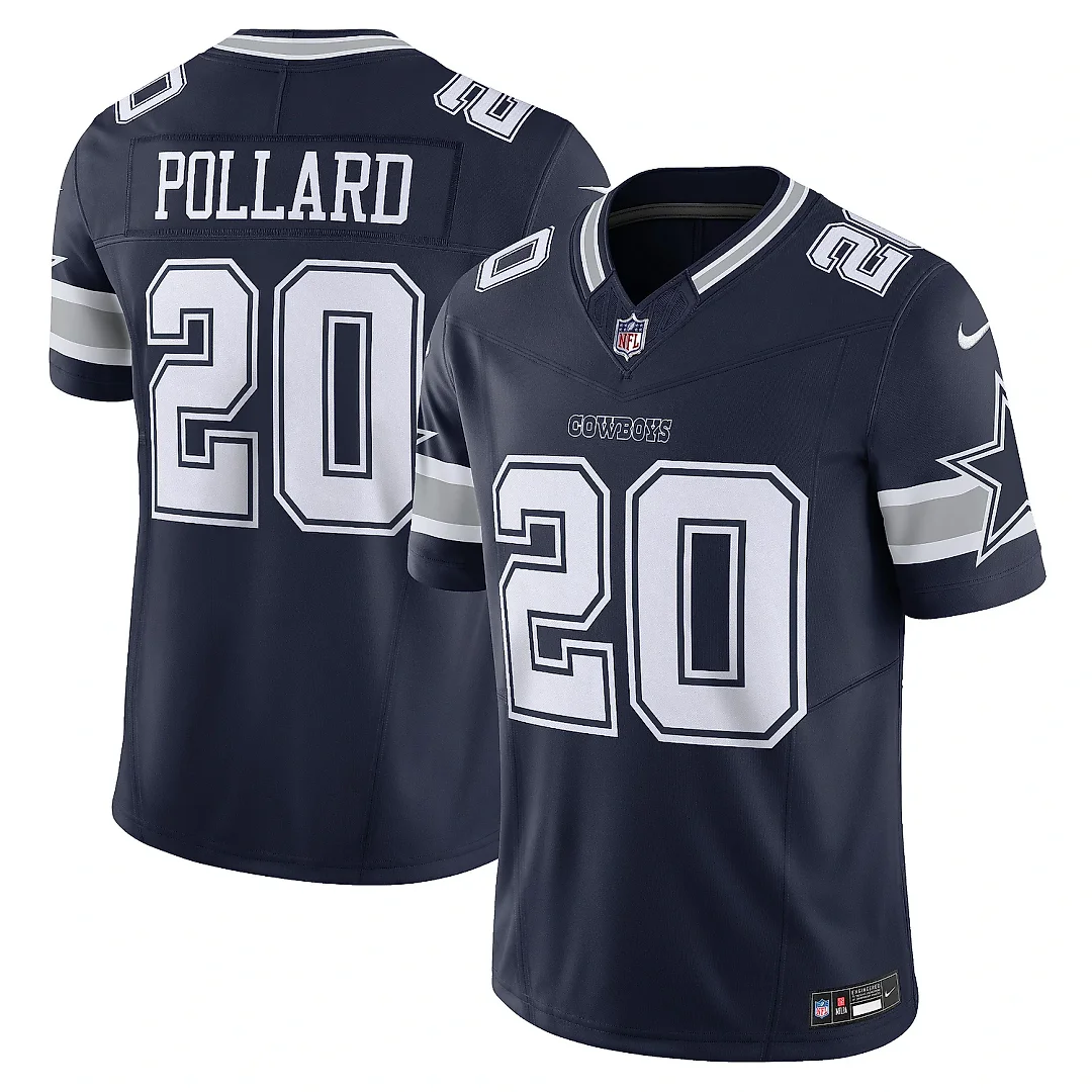 Zennovawear Men's Dallas Cowboys Tony Pollard Navy Vapor F.U.S.E. Limited Jersey