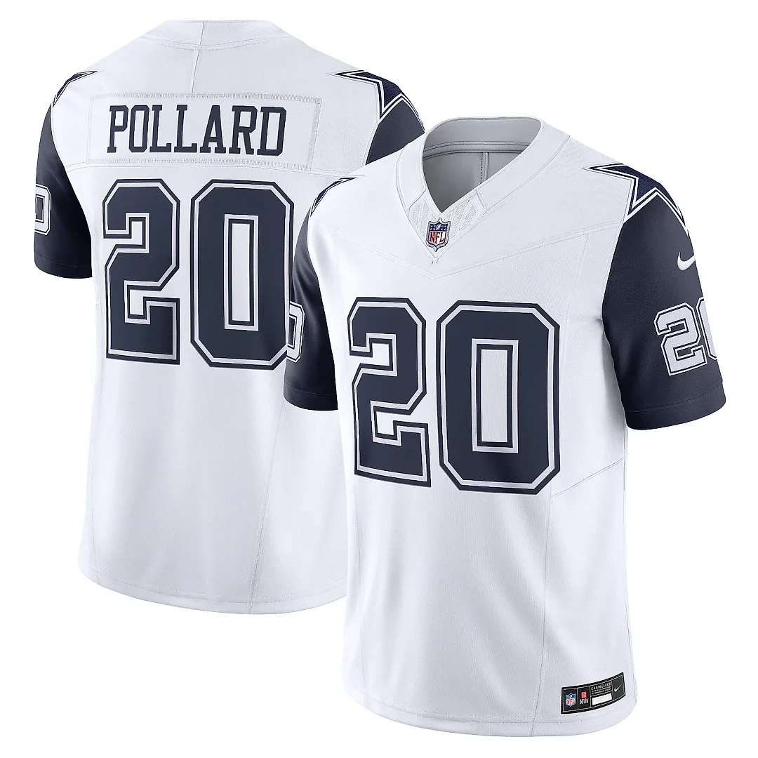 Zennovawear Men's Dallas Cowboys Tony Pollard White Vapor F.U.S.E. Limited Jersey