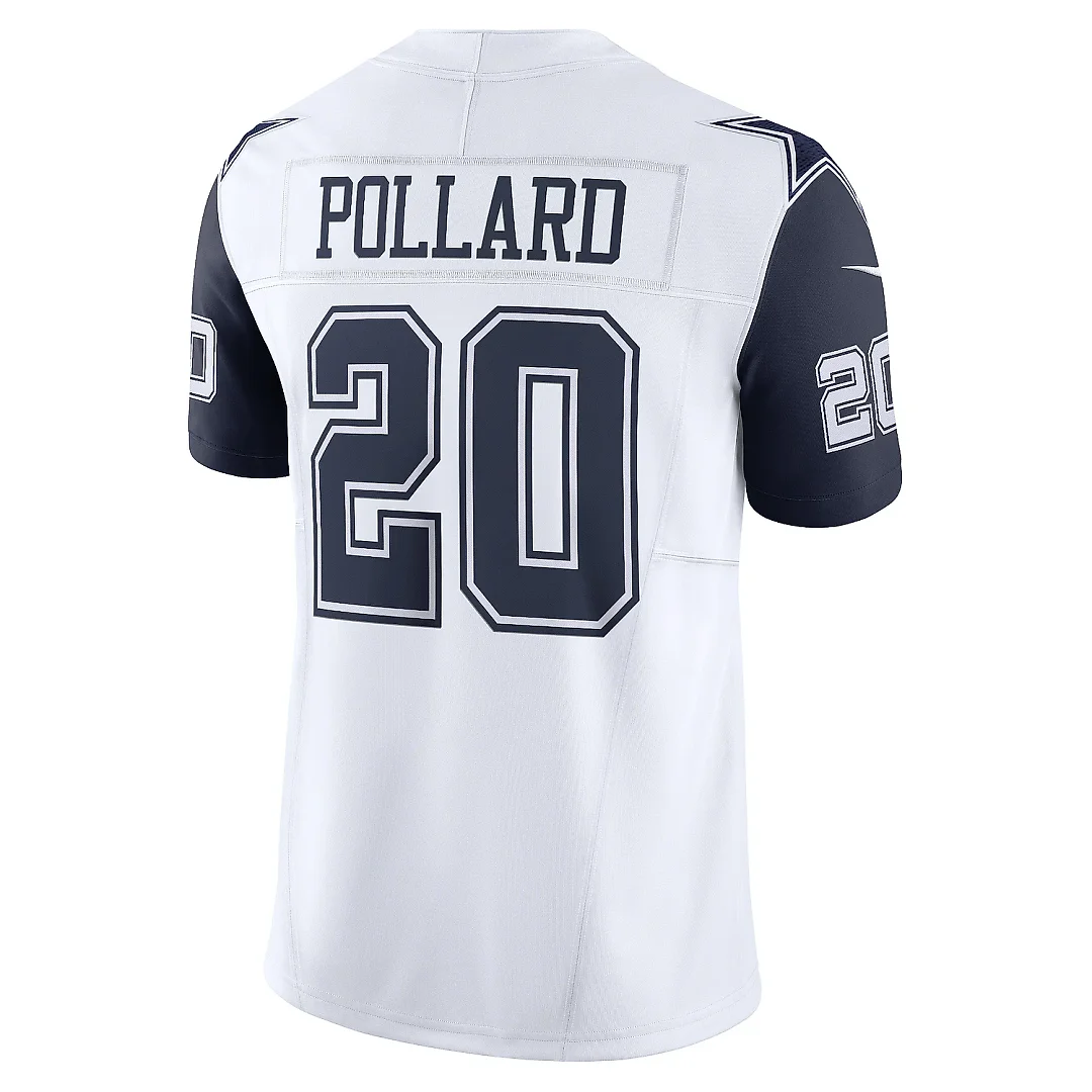 Zennovawear Men's Dallas Cowboys Tony Pollard White Vapor F.U.S.E. Limited Jersey