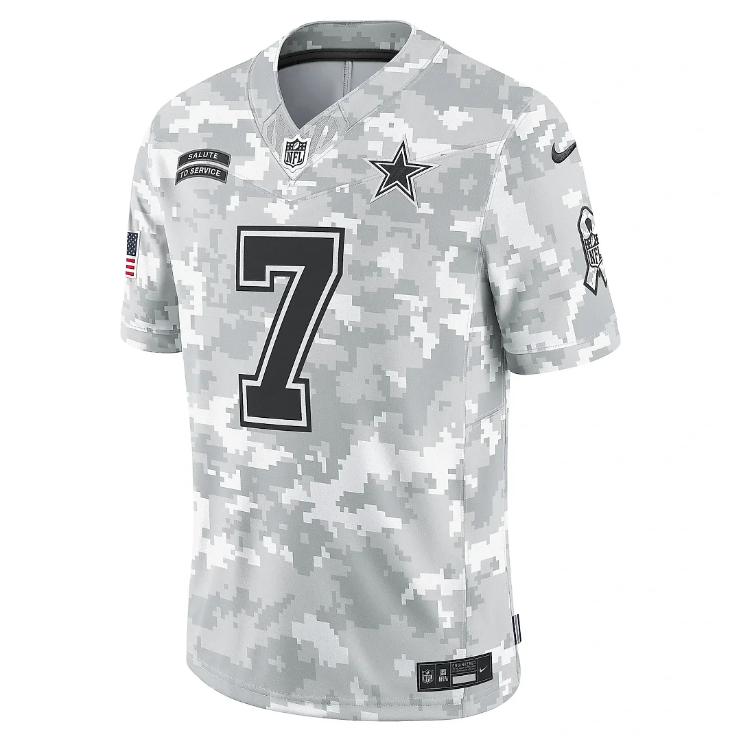 Zennovawear Men's Dallas Cowboys Trevon Diggs Arctic Camo 2024 Salute to Service Limited Jersey