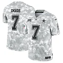 Zennovawear Men's Dallas Cowboys Trevon Diggs Arctic Camo 2024 Salute to Service Limited Jersey