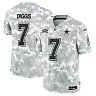 Zennovawear Men's Dallas Cowboys Trevon Diggs Arctic Camo 2024 Salute to Service Limited Jersey