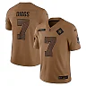 Zennovawear Men's Dallas Cowboys Trevon Diggs Brown Salute To Service Limited Jersey