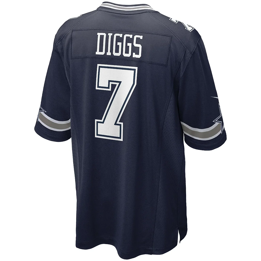 Zennovawear Men's Dallas Cowboys Trevon Diggs Navy Game Jersey