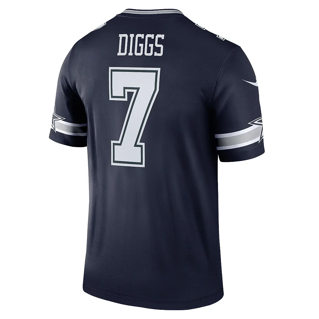 Zennovawear Men's Dallas Cowboys Trevon Diggs Navy Team Legend Player Performance Top