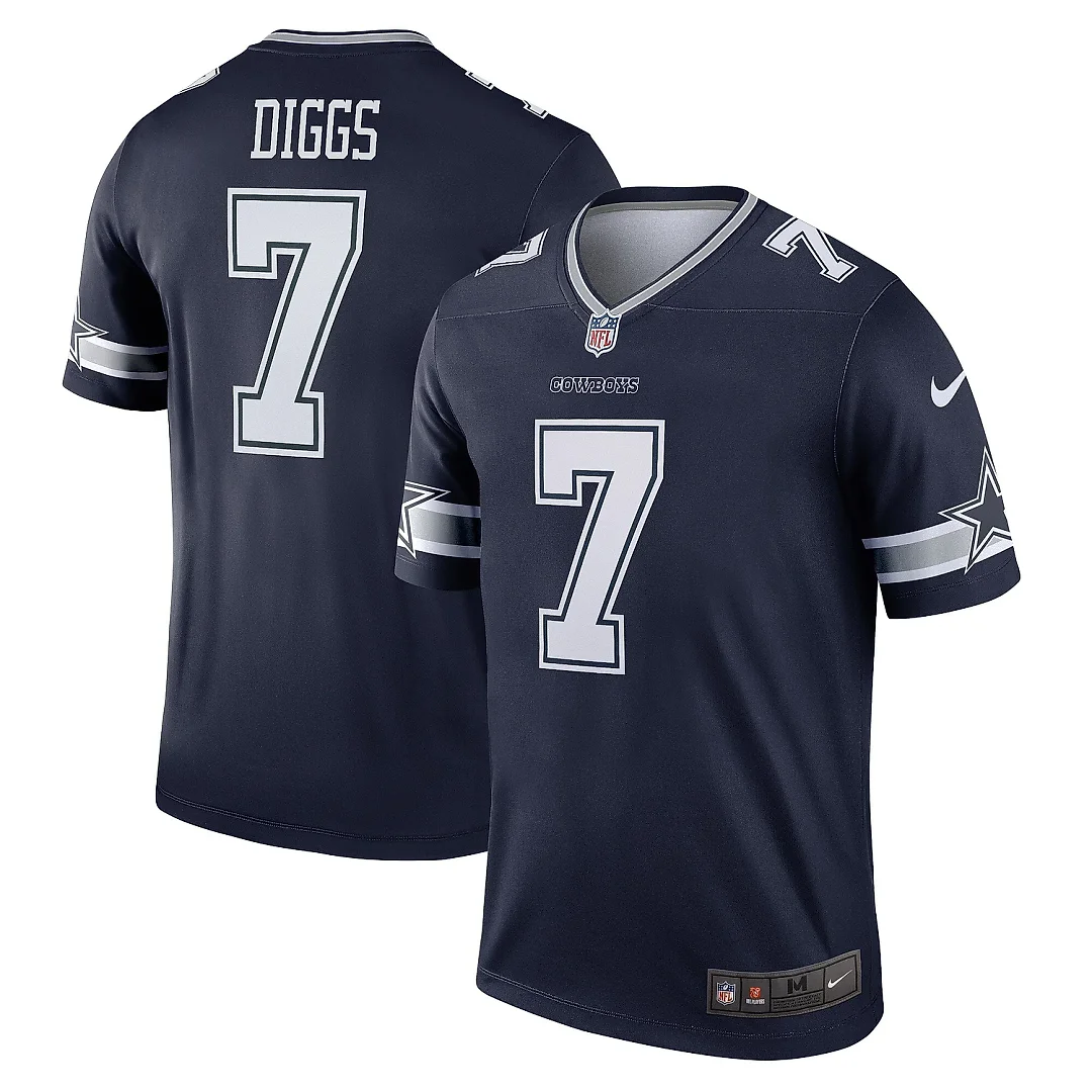 Zennovawear Men's Dallas Cowboys Trevon Diggs Navy Team Legend Player Performance Top