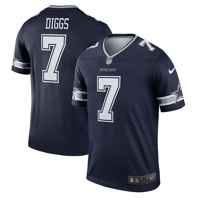 Zennovawear Men's Dallas Cowboys Trevon Diggs Navy Team Legend Player Performance Top