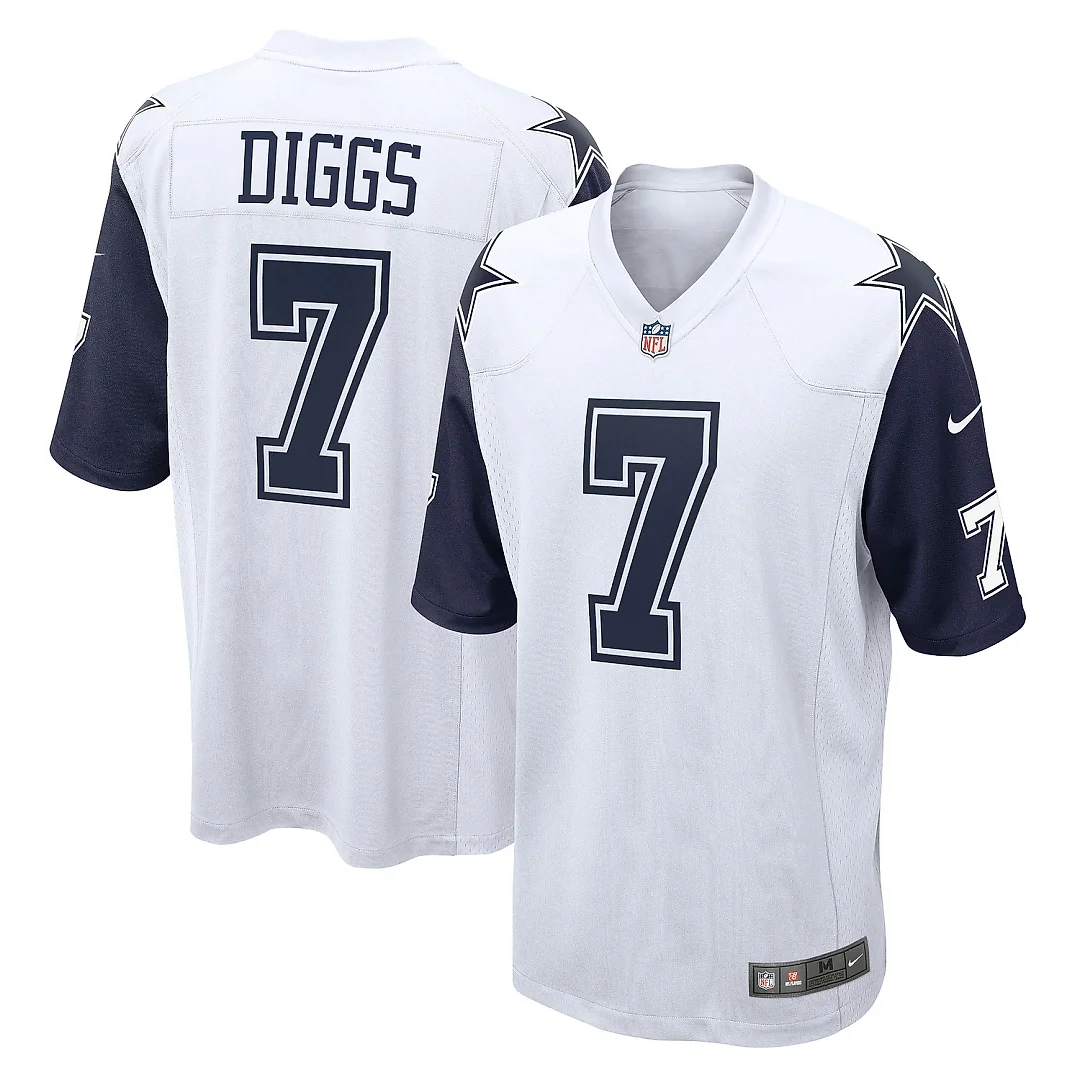 Zennovawear Men's Dallas Cowboys Trevon Diggs White Alternate Game Jersey
