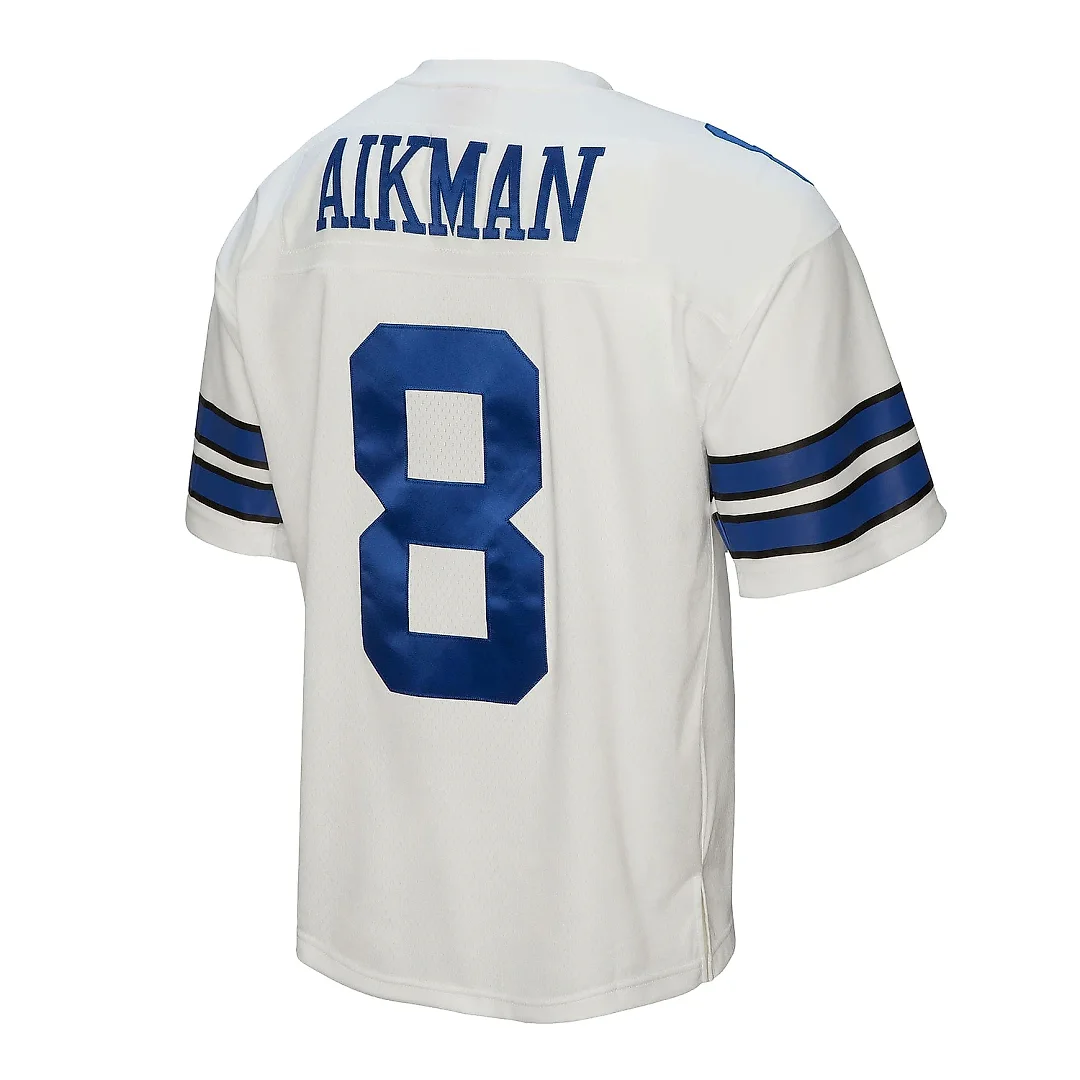 Zennovawear Men's Dallas Cowboys Troy Aikman Mitchell & Ness White Legacy Jersey