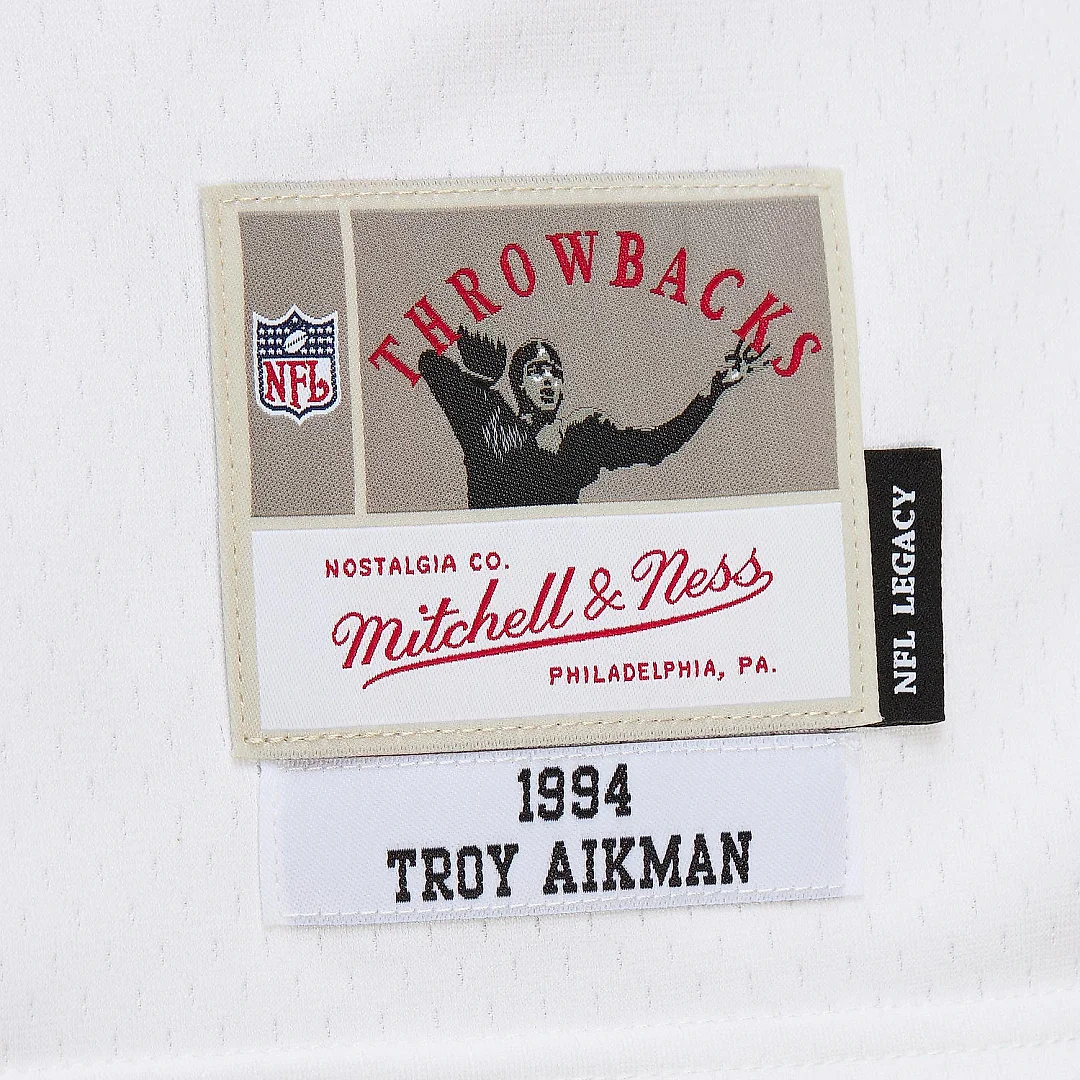 Zennovawear Men's Dallas Cowboys Troy Aikman Mitchell & Ness White 1994 Alternate Legacy Jersey