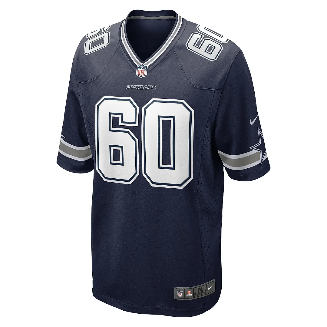 Zennovawear Men's Dallas Cowboys Tyler Guyton Navy Player Game Jersey