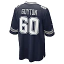 Zennovawear Men's Dallas Cowboys Tyler Guyton Navy Player Game Jersey