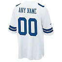 Zennovawear Men's Dallas Cowboys White Custom Game Jersey