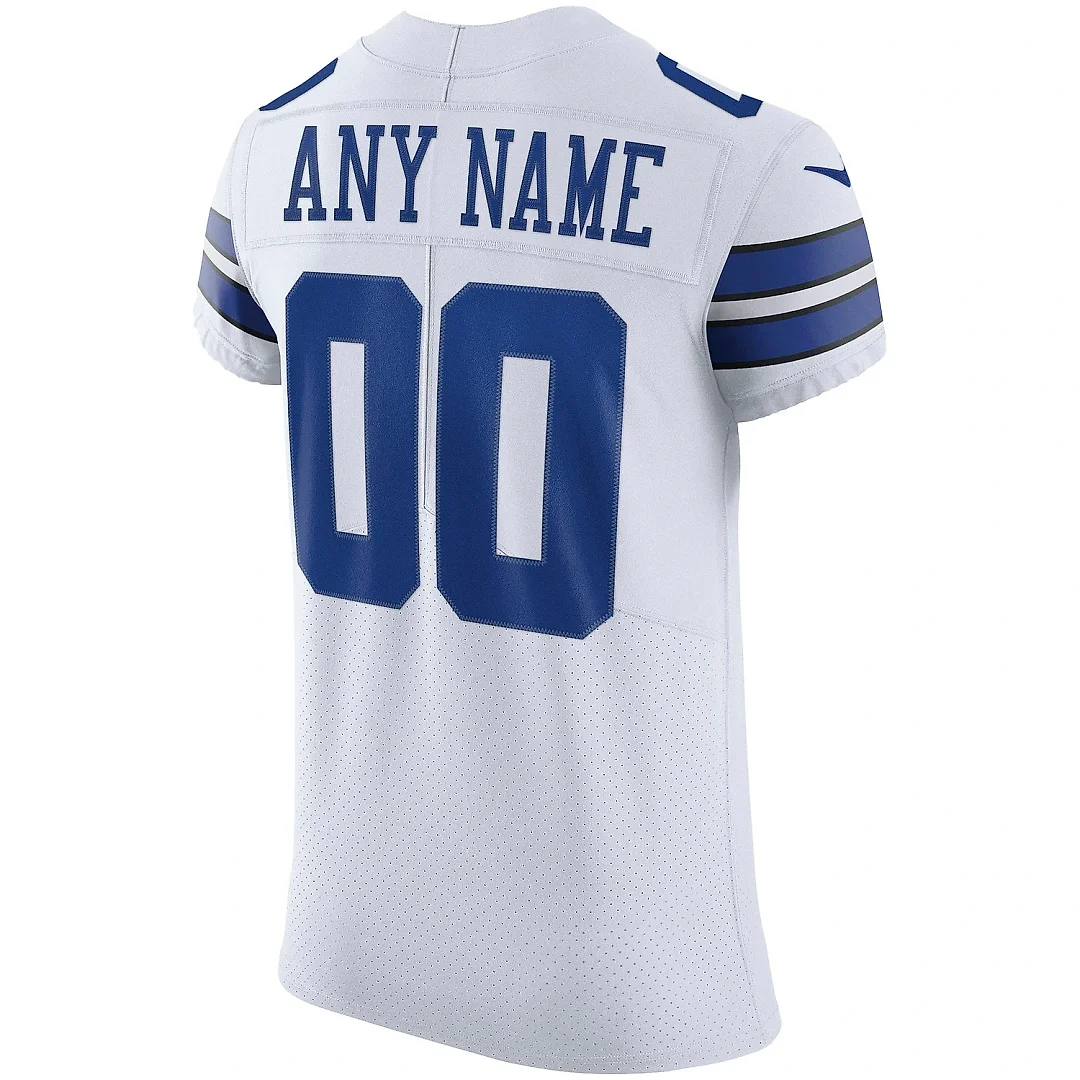 Zennovawear Men's Dallas Cowboys White Vapor Elite Custom Jersey