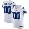 Zennovawear Men's Dallas Cowboys White Vapor Elite Custom Jersey