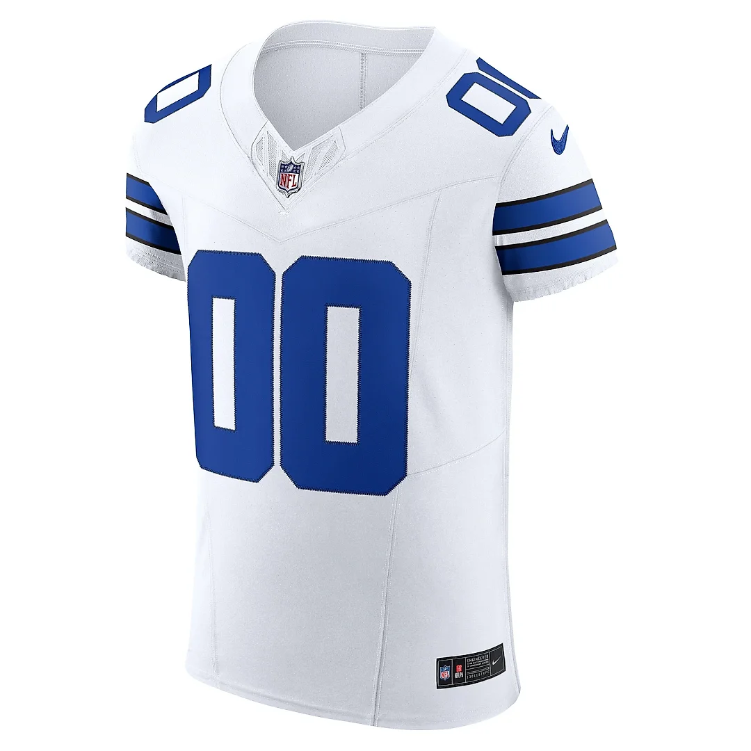 Zennovawear Men's Dallas Cowboys White Vapor F.U.S.E. Elite Custom Jersey