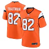 Zennovawear Men's Denver Broncos Adam Trautman Orange Team Game Jersey