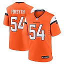 Zennovawear Men's Denver Broncos Alex Forsyth Orange Team Game Jersey