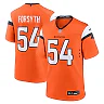 Zennovawear Men's Denver Broncos Alex Forsyth Orange Team Game Jersey