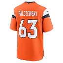 Zennovawear Men's Denver Broncos Alex Palczewski Orange Team Game Jersey