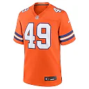 Zennovawear Men's Denver Broncos Alex Singleton Orange Alternate Game Jersey