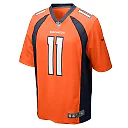 Zennovawear Men's Denver Broncos Ben DiNucci Orange Team Game Jersey