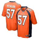 Zennovawear Men's Denver Broncos Ben Niemann Orange Team Game Jersey