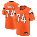 Zennovawear Men's Denver Broncos Ben Powers Orange Team Game Jersey