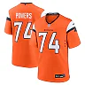 Zennovawear Men's Denver Broncos Ben Powers Orange Team Game Jersey