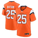 Zennovawear Men's Denver Broncos Blake Watson Orange Team Game Jersey