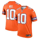 Zennovawear Men's Denver Broncos Bo Nix Orange Alternate Legend Player Performance Top