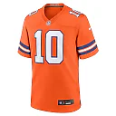 Zennovawear Men's Denver Broncos Bo Nix Orange Mile High Collection 1977 Throwback Player Game Jersey