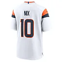 Zennovawear Men's Denver Broncos Bo Nix White Game Jersey