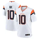 Zennovawear Men's Denver Broncos Bo Nix White Game Jersey