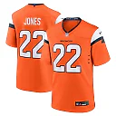 Zennovawear Men's Denver Broncos Brandon Jones Orange Team Game Jersey